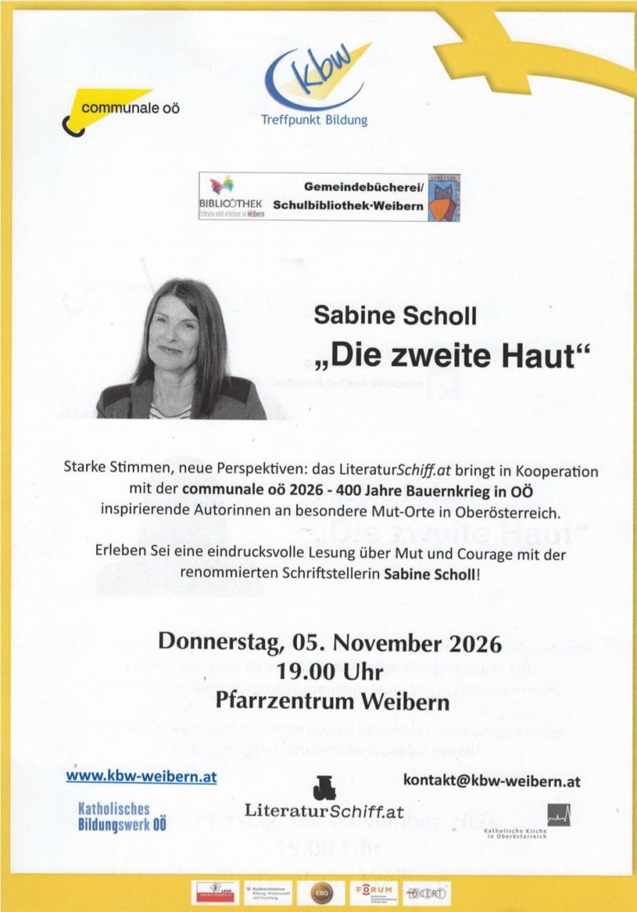 Lesung mit Sabine Scholl
