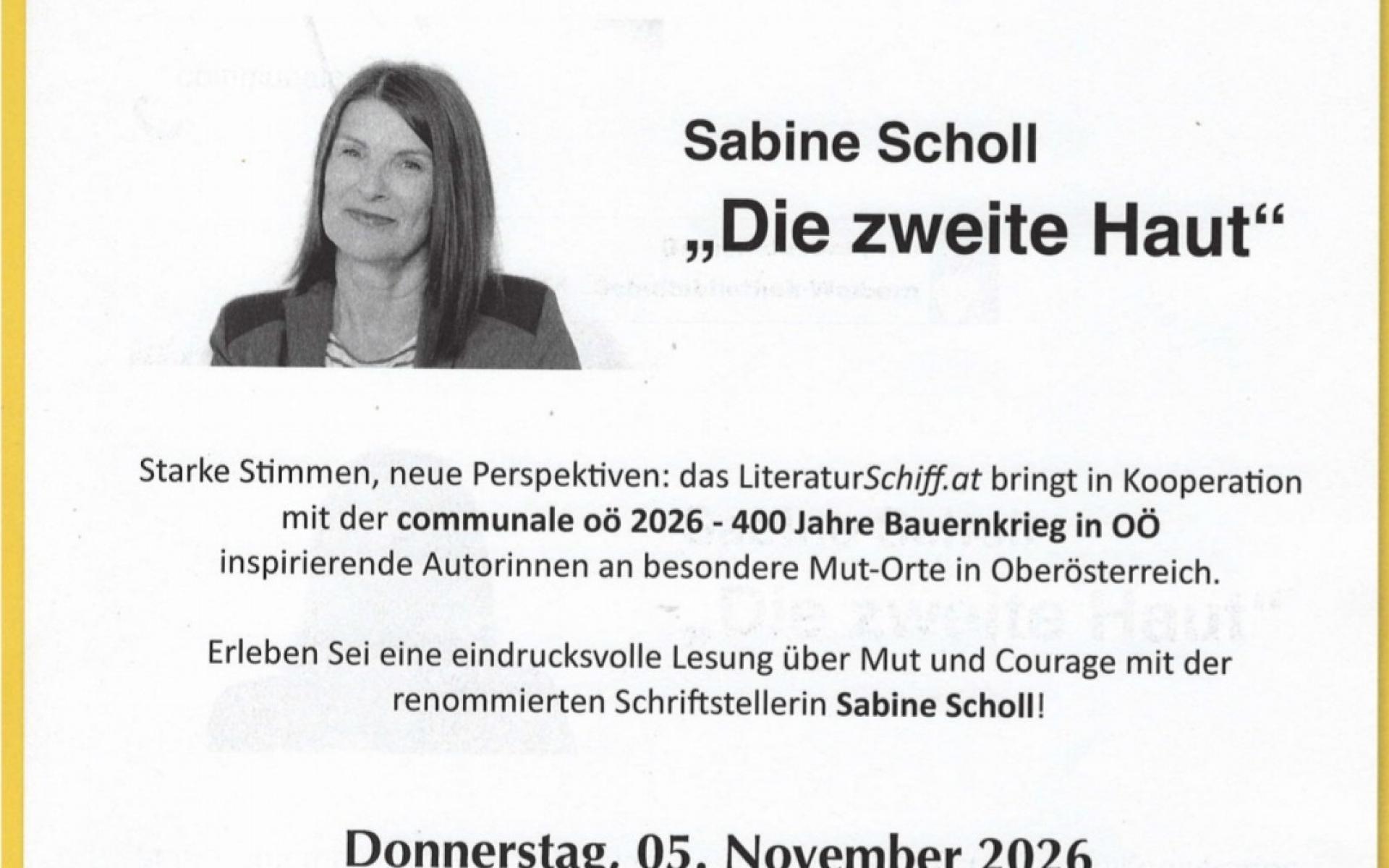 Lesung mit Sabine Scholl